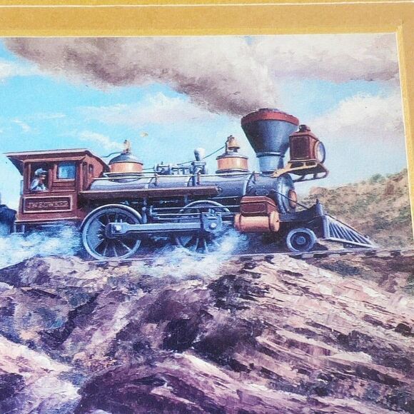 JIM ROZZI Bernard Picture Company Print “Iron Horse And Friend” Framed 1980 - Picture 3 of 8